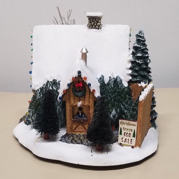 St Nicholas Christmas Shop Light Up Thomas Kinkades Village Christmas - Picture 3 of 13